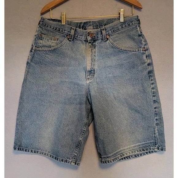 Vtg Brittania Denim Jean Shorts Mens 34 Waist Light Wash Jorts Retro 90s Y2K - Picture 3 of 10